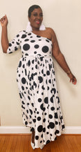 Load image into Gallery viewer, Polka Dot One Shoulder Dress
