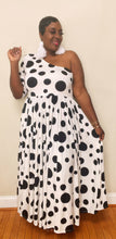 Load image into Gallery viewer, Polka Dot One Shoulder Dress
